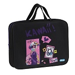 Папка текстильная с ручками 1 отделение, А4 Först «Kawaii», 350×265×80мм, текстиль, на молнии