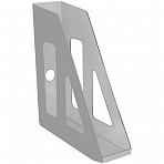Лоток вертикальный для бумаг СТАММ «Актив» (253×70×250 мм), серый
