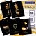 превью Тетрадь А5, 48 л., BRAUBERG, скоба, клетка, матовая ламинация, фольга, «Black&Gold»