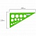 превью Треугольник пластиковый 30×19 смПИФАГОРс окружностямипрозрачныйтонированный210793