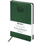 Ежедневник датированный 2026, А5, 138×213 мм, BRAUBERG «Favorite», под кожу, зеленый