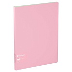 Папка с 30 вкладышами Berlingo «Haze», 17мм, 600мкм, с внутр. карманом, розовая, софт-тач