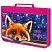 превью Папка на молнии BRAUBERG А4 с ручкой, с органайзером, 1 отделение, «Cute fox»