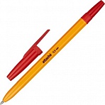 Ручка шариковая Attache Economy красная (оранжевый корпус, толщина линии 0.5 мм)