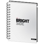 Бизнес-тетрадь Mariner All Right Bright А5 120 листов белая/черная в клетку на спирали 1 разделитель (148×205 мм)