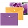 Папка-конверт на кнопке Attache Selection Flower Dreams А4 в ассортименте 180 мкм (6 штук в упаковке)