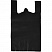 превью Пакет-майка Знак Качества ПНД усиленный черный 45 мкм (40+18x70 см, 50 штук в упаковке)