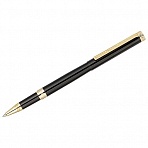 Ручка-роллер Delucci «Classico», черная, 0.6мм, корпус черный/золото, подарочн. уп. 