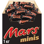 Шоколадные батончики Mars мини 1 кг