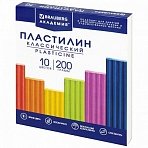 Пластилин классический BRAUBERG «АКАДЕМИЯ КЛАССИЧЕСКАЯ», 10 цветов, 200 г, стек, ВЫСШЕЕ КАЧЕСТВО