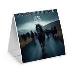 Календарь-домик настольный на гребне, 2026 г., BRAUBERG, 101×101 мм, «Символ года»