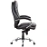 превью Кресло для руководителя Комус Мебель (Easy Chair) 515 чёрное (экокожа, металл хромированный)
