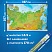 превью Карта России физическая 157×107 см, 1:5.5М, с ламинацией, интерактивная, европодвес, BRAUBERG