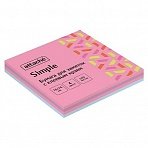 Стикеры Attache Bright Colours Клубничная радуга 76×76 мм неоновые 4 цвета (1 блок, 100 листов)