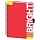 Бизнес-тетрадь Mariner Ambition 6 Красные полоски А4 150 листов черная в клетку и в линейку на спирали 5 разделителей (200×274 мм)