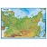 превью Карта «Россия» физическая Globen, 1:7.5млн., 1160×800мм, интерактивная, с ламинацией, европодвес