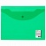 превью Папка-конверт с кнопкой МАЛОГО ФОРМАТА (240×190 мм)А5прозрачнаязеленая0.15 ммSTAFF270464