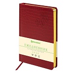 Ежедневник датированный 2026, А5, 138×213 мм, BRAUBERG «Comodo», под кожу, красный