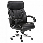 Кресло офисное BRABIX PREMIUM «Direct EX-580», хром, рециклированная кожа, черное