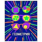 Тетрадь предметная 48л. BG «Неоновые истории» - Геометрия, неоновая краска