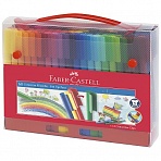 Фломастеры Faber-Castell «Connector», 60цв., смываемые, соединяемые колпачки, пластик. уп., европодв