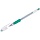 Ручка гелевая Crown «Hi-Jell Grip» зеленая, 0.5мм, грип