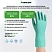 превью Перчатки КЩС нитриловые Lakeland Nitrosol EN15F с флокированным напылением зелёные (размер 9, L)