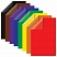превью Цветная бумага А4 2-сторонняя мелованная, 16 листов 8 цветов, на скобе, BRAUBERG, 200×280 мм, «Подсолнухи»