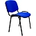 превью Стул офисный Easy Chair Изо/Iso синий (ткань, металл) (18542)