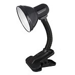 Светильник Ultraflash UF-320P C02 черный с прищепкой, 230В, 60Вт, E27