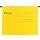Папка подвесная регистратура Комус желтая Foolscap, 25 шт