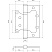 превью Петля УЗК СТАНДАРТ 105×50 2BB SN накладная 2.5мм б/вр (12846)