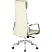 превью Кресло для руководителя Комус Мебель (Easy Chair) 528 белое (натуральная кожа с компаньоном, алюминий)