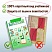 превью Обложки КОМПЛЕКТ 10 шт., для учебников, ЮНЛАНДИЯ, ПВХ, универсальные, 100 мкм, 233×450 мм, 229314