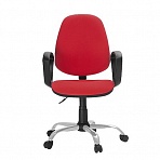 Кресло для оператора Echair-222 красное (ткань/пластик/металл)