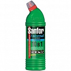 Чистящее средство для сантехники Sanfor «Universal 10в 1. Морской бриз», гель с хлором, 1л