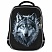 превью Ранец BRAUBERG LIGHT, 1 отделение, с брелком, Gray wolf, 36×26х13 см