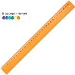 Линейка Attache Economy 30 см пластиковая прозрачная в ассортименте