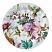 превью Тарелка одноразовая Птицы и цветы, 6 шт/уп, d=180 мм, 297166