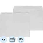 Конверт C4 ECOPOST белый стрип 229×324 без зап. 80г, бел.92-100% 500шт/уп