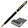 Ручка шариковая PARKER «Sonnet Core Matt Black GT Slim», тонкая, корпус черный матовый лак, позолоченные детали, черная