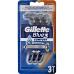 Бритва одноразовая GILLETTE BLUE 3 Comfort,3шт/уп