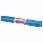 Мешки для мусора 120 л, синие, в рулоне 10 шт., ПВД, 40 мкм, 70×110 см (±5%), особо прочные, ОФИСМАГ