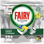 Капсулы д/посудомоечных машин Fairy Platinum All in One Лимон 12 шт/уп
