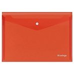Папка-конверт на кнопке Berlingo «No Secret», А4, 200мкм, красная