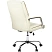 превью Кресло для руководителя Комус Мебель (Easy Chair) 509 бежевое (экокожа, металл хромированный)