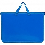 Папка-портфель пластиковая Attache А4+ синяя (340×40×245 мм, 1 отделение)
