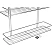 превью Полка для ванной Swensa 2-ярусная прямая 40x11x28 см