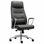 Кресло BRABIX PREMIUM ''Adept EX-752'', синхромеханизм, алюминий, экокожа, черное