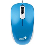 Мышь компьютерная Genius DX-110, USB, 1000 DPI, синий